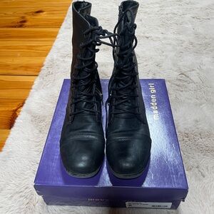 Madden Girl gamer black boots